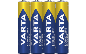 Micro-Batterie VARTA ''Longlife Power'' Alkaline, Typ AAA, LR03, 1,5V, 4er Pack