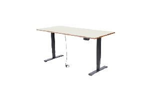 Schreibtisch imstande, Gestell business-b + Platte 140x80cm HPL Platinweiß