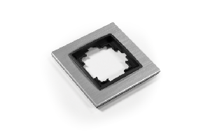 Rahmen McPower ''Flair'', 1-fach, silbernes Aluminium
