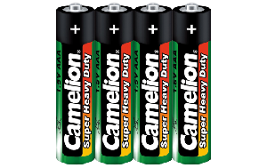 Micro-Batterie CAMELION Super Heavy Duty, 1,5 V, Typ AAA/R03, 4er-Pack