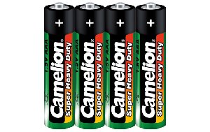 Micro-Batterie CAMELION Super Heavy Duty, 1,5 V, Typ AAA/R03, 4er-Pack