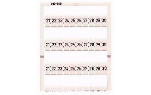 WMB-Beschriftungskarte WAGO, als Karte, dehnbar, aufrastbar, bedruckt