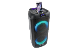 Mobile Beschallungsanlage ''MAD-ASTRAL300'', mit Lichteffekt, Bluetooth, AUX, USB