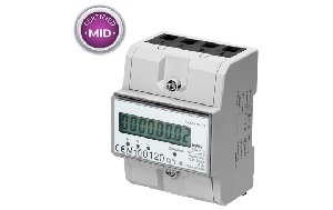 3-phasiger Stromzähler, 80A, MID, 3 Module, DIN TH-35mm