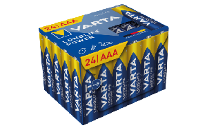 Micro-Batterie VARTA Longlife Power, Alkaline, Typ AAA/LR03, 1,5V, 24er-Pack