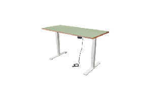Schreibtisch imstande, Gestell business-w + Platte 160x80cm Pistazio