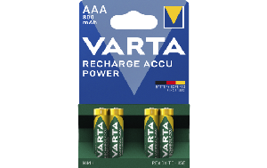 Micro-Akku VARTA ''Accu Power'', Ni-MH, 800mA, Typ AAA, HR03, 4er-Blister