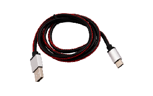 USB-Ladekabel A Stecker auf USB Typ C schwarz 0,9m