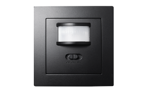 Unterputz IR Bewegungsmelder McPower &#039;&#039;Flair&#039;&#039; 160°, 750W ,LED geeignet, matt schwarz