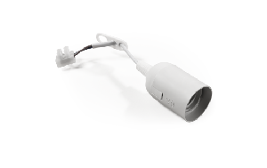 Renovierfassung McShine E27, mit 11cm Kabel und Aufhänger, weiß