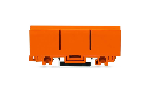 Befestigungsadapter WAGO, ein- und zweireihige Klemmen, Schraubmontage, orange