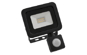 LED-Außenstrahler McShine Slim 10W, 850lm, IP66, 4000K, Bewegungsmelder, Aluminium