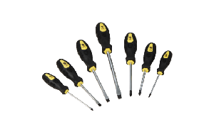 Schraubendreher-Satz, 7-teilig, Chrom-Vanadium-Stahl