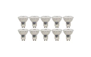 LED-Strahler McShine ''MCOB'' GU10, 5W, 400 lm, warmweiß, 10er-Pack