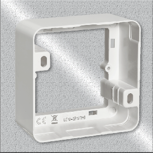 Aufputz-Rahmen McPower Cup 80x80x45mm, mit Montagebohrung