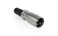 Mikrofon XLR-Stecker HOLLYWOOD 3-polig, Metall