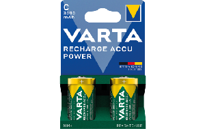 Baby-Akku VARTA, Typ C, NiMH-Akku, HR14, 1,2V/3000mAh, Pre-charged, 2er-Pack