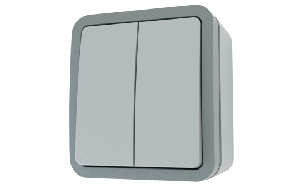 Feuchtraum Serienschalter McPower ''Fix'', Steckanschluss , IP54, 250V~/10A, AP
