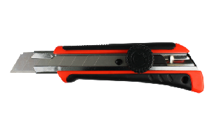 Abbrechmesser, 18mm Klinge, Gummigriff