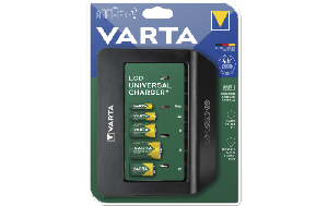 Universal-Ladegerät VARTA, Akku NiMH, LCD Charger, für AA/ AAA/ C/ D/ 9V