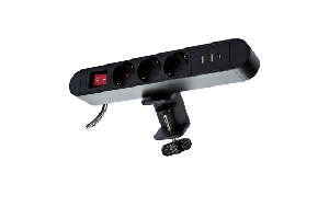 Tischsteckdose McPower ''SK-03AC'' 3x Steckdose, 2x USB-C PD30W, 1x USB-A