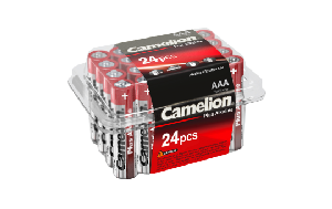 Micro-Batterie CAMELION Plus Alkaline, 1,5 V, Typ AAA/LR03, 24er-Haushaltspack