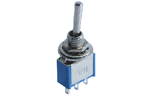 Miniatur-Kippschalter McPower, 125V/6A, 3-polig, 3 Stellungen: EIN/AUS/EIN