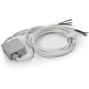 Küchenanschlussbox Powersplitter, 2/2/2m, vorverkabelt, reinweiß