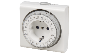 Mechanische Zeitschaltuhr Kompakt, weiß