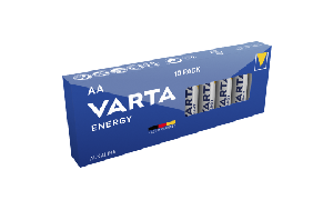 Mignon-Batterie VARTA Energy Alkaline, Typ AA, LR06, 1,5V, 10er Pack