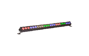 LED-Lichtleiste IBIZA LEDBAR24-RC 24x 4W RGB+W LEDs, DMX, Fernbedienung