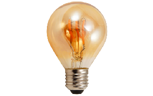 LED Filament Tropfenlampe McShine &#039;&#039;Retro&#039;&#039; E27, 2W, 150lm, warmweiß,goldenes Glas
