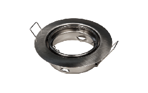 Einbaurahmen McShine ER-87 Edelstahl gebürstet, Ø87mm, schwenkbar