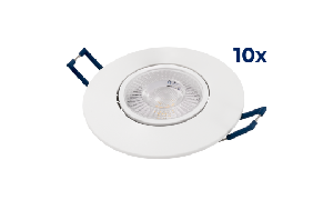 LED-Einbauleuchte McShine ''EL-313C'' 4,5W, 450lm, CCT 3000-4000-6000K, 10er-Pack