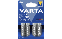 Mignon-Batterie VARTA ''Professional'', Lithium, Typ AA/ FR06, 4er-Blister