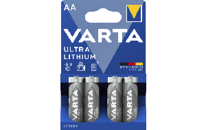 Mignon-Batterie VARTA ''Professional'', Lithium, Typ AA/ FR06, 4er-Blister