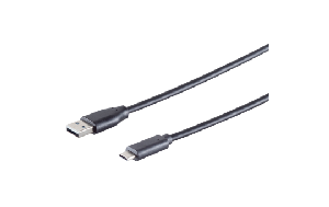 USB Kabel, 3.1 C-Stecker - 2.0 A-Stecker, 1,8m