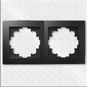 Rahmen McPower Flair, 2-fach, matt schwarz