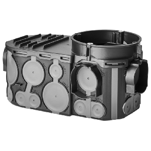 Unterputz Elektronikdose mit Rohrstutzen