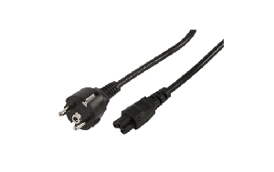 Notebook-Netzkabel, 1,8m, schwarz