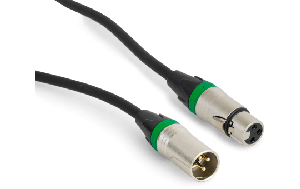 Hochwertiges Audiokabel BST ''SOUND-XLRM-XLRF-1'' 1m, XLR Stecker u. Buchse