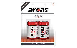 Baby-Batterie Alkaline 1,5V, Typ C/LR14, 2er-Pack