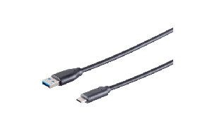 USB Kabel, 3.1 C-Stecker - 3.0 A-Stecker, 1,8m