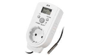 Steckdosen-Thermostat McPower TCU-540 5-30°C, Display, Kabel + Außenfühler