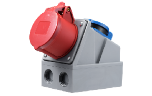 CEE-Kombi-Wanddose McPower, 1x Schutzkontakt, 1x CEE 16A, IP44