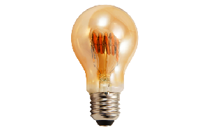 LED Filament Glühlampe McShine Retro E27, 6W, 490lm, goldenes Glas, dimmbar