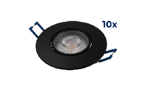 LED-Einbauleuchte McShine ''EL-313C'' 4,5W, 450lm, CCT 3000-4000-6000K, 10er-Pack