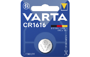 Lithium-Knopfzelle VARTA ''Electronics'', CR 1616, 55mAh, 3V 1er-Blister