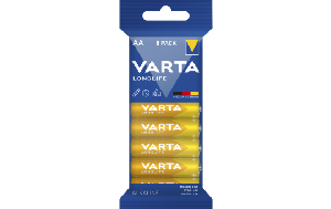 Mignon-Batterie VARTA LONGLIFE Alkaline, 1,5V, Typ AA, LR06, 8er-Pack