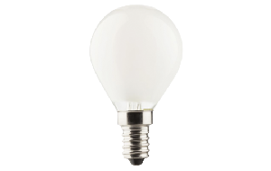 LED Filament Tropfenlampe, E14, 4W, 470lm, 2700K, warmweiß, matt, 3er Set